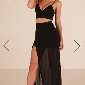 Black two piece Maxi Dress! Brand new!